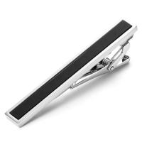 Tie Clip, Brass, silver color plated, for man, nickel, lead & cadmium free, 60x8mm, 5PCs/Lot, Sold By Lot