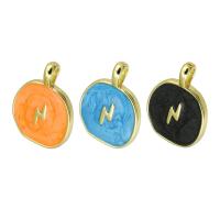Brass Jewelry Pendants, gold color plated, enamel, more colors for choice, 13x17x2mm, Hole:Approx 2mm, Sold By PC