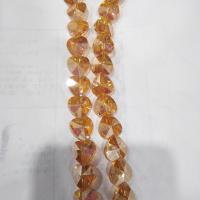 Kryształowe koraliki w kształcie serca, Kryształ, Serce, DIY & fasetowany, Więcej kolorów do wyboru, 14mm, 70komputery/Strand, sprzedawane na około 38 cm Strand