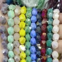 Kristall-Perlen, Kristall, DIY & imitiertes Porzellan & facettierte, mehrere Farben vorhanden, 8x9.50mm, 60PCs/Strang, verkauft per ca. 38 cm Strang