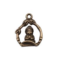 Tibetan Style Pendants, plated, more colors for choice, 16x12mm, Sold By PC