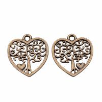 Zinc Alloy Hollow Pendants Heart plated Sold By PC