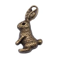 Tibetan Style Animal Pendants, Rabbit, plated, more colors for choice, 29x19mm, Sold By PC