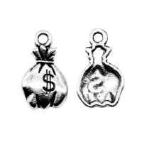 Tibetan Style Pendants, Money Bag, plated, more colors for choice, 19x11mm, Sold By PC