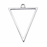 Zinc Alloy Pendants Triangle plated vintage & Unisex nickel lead & cadmium free Sold By PC