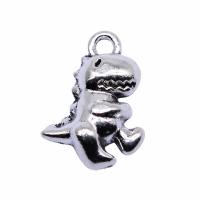 Tibetan Style Animal Pendants, Dinosaur, plated, vintage & Unisex, more colors for choice, nickel, lead & cadmium free, 12x15mm, Sold By PC