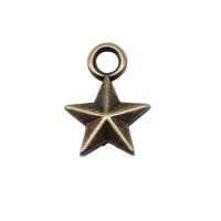 Zinc Alloy Star Pendant plated vintage & Unisex nickel lead & cadmium free Sold By PC