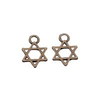 Tibetan Style Pendants, Hexagram, plated, vintage & Unisex, more colors for choice, nickel, lead & cadmium free, 10x13mm, Sold By PC