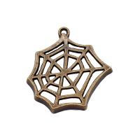 Tibetan Style Pendants, Spider Web, plated, vintage & Unisex, more colors for choice, nickel, lead & cadmium free, 22x25mm, Sold By PC