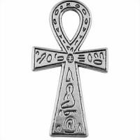 Tibetan Style Cross Pendants, antique silver color plated, vintage & Unisex, nickel, lead & cadmium free, 21x39mm, Sold By PC
