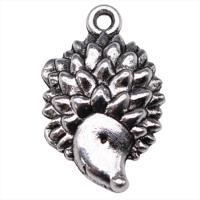 Tibetan Style Animal Pendants, Hedgehog, antique silver color plated, vintage & Unisex, nickel, lead & cadmium free, 22x14mm, Sold By PC