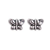 Tibetan Style Jewelry Beads, Butterfly, antique silver color plated, vintage & DIY, nickel, lead & cadmium free, 11x8mm, Sold By PC