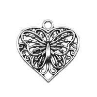 Zinc Alloy Heart Pendants plated vintage & Unisex & hollow nickel lead & cadmium free Sold By PC