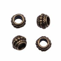 Zinc Alloy Spacer Beads Round plated vintage & DIY nickel lead & cadmium free Sold By PC
