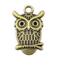 Tibetan Style Animal Pendants, Owl, plated, vintage & Unisex, more colors for choice, nickel, lead & cadmium free, 21x33mm, Sold By PC