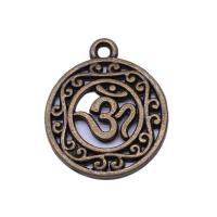 Tibetan Style Hollow Pendants, Round, plated, fashion jewelry, more colors for choice, nickel, lead & cadmium free, 22x19mm, Sold By PC