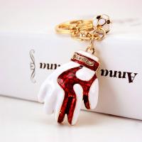 Zinc Alloy Key Clasp with Czech Rhinestone high quality plated fashion jewelry & Unisex & enamel nickel free Sold By PC