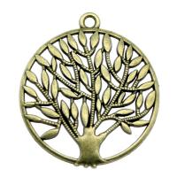 Tibetan Style Pendants, Tree, plated, more colors for choice, 42x37mm, Sold By PC