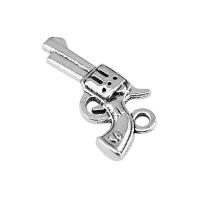 Tibetan Style Pendants, Gun, plated, more colors for choice, 22x12mm, Sold By PC