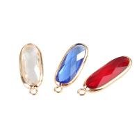 Crystal Pendants with Brass fashion jewelry & DIY & for woman & faceted Sold By Lot