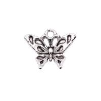 Zinc Alloy Animal Pendants Butterfly plated vintage & Unisex nickel lead & cadmium free Sold By PC