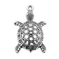 Zinc Alloy Animal Pendants Turtle antique silver color plated vintage & Unisex & hollow nickel lead & cadmium free Sold By PC