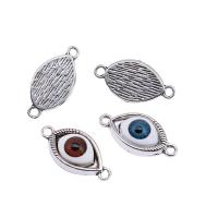 Zinc Alloy Connector with Resin antique silver color plated vintage & 1/1 loop mixed colors nickel lead & cadmium free Sold By PC