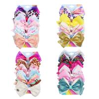 Children Hair Accessory Grosgrain Ribbon Bowknot 6 pieces & Girl mixed colors 127mm Sold By Set