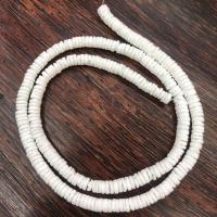Natural Colored Shell Beads, Flat Round, DIY, mixed colors, 5-6mm, Length:14.96 Inch, 9Strands/Bag, Sold By Bag