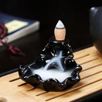Backflow Incense Burner, Porcelain, handmade, for home and office & durable & different styles for choice, more colors for choice, Sold By PC