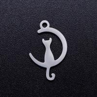 Stainless Steel Pendants 201 Stainless Steel Cat Vacuum Ion Plating fashion jewelry & DIY & Unisex Sold By Bag