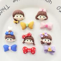 Mobile Phone DIY Decoration, Resin, Girl, epoxy gel, different styles for choice, multi-colored, Sold By PC