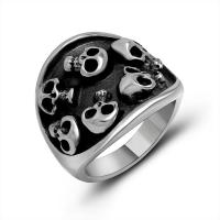 Titantium Steel finger ring, Titan Stål, polerad, Unisex & olika storlek för val, ursprungliga färgen, Säljs av PC