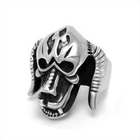 Titanium Steel Finger Ring polished Unisex & blacken original color Sold By PC