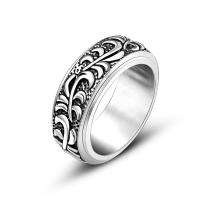 Titanium Steel Finger Ring polished rotatable & Unisex original color Sold By PC