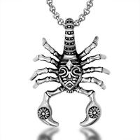 Titanium Steel Necklace Scorpion polished punk style original color Sold By PC