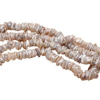 Keshi kultivierte Süßwasserperlen, Natürliche kultivierte Süßwasserperlen, Blütenblätter, DIY, weiß, 8-9mm, verkauft per 35 cm Strang