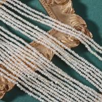 Knap ferskvandskulturperle Beads, Ferskvandsperle, Flad Rund, du kan DIY, hvid, 1.8-2mm, Solgt Per Ca. 38 cm Strand