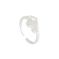 Messing Manchet Finger Ring, plated, Verstelbare & Halloween Jewelry Gift & voor vrouw & luminated, gemengde kleuren, 17mm, Verkocht door PC