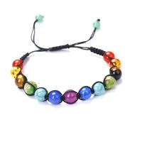 Gemstone Bracelets, Natural Stone, Round, Unisex, more colors for choice, 8mm, Length:Approx 8.66 Inch, Sold By PC