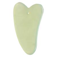 Jade New Mountain Scraping Plate, Heart, Massage, 72x40mm, Sold By PC