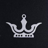 Edelstahl Schmuck Anhänger, 201 Edelstahl, Krone, Modeschmuck & DIY & unisex & verschiedene Größen vorhanden, keine, 5PCs/Tasche, verkauft von Tasche