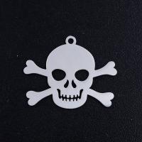 Stainless Steel Skull Pendants 201 Stainless Steel Vacuum Ion Plating fashion jewelry & DIY & Unisex Sold By Bag