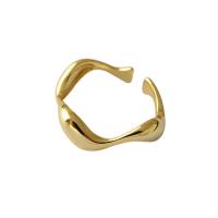 Brass Cuff Finger Ring, plated, Adjustable & for woman, more colors for choice, Sold By PC