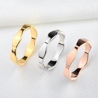 Titanium Steel Finger Ring, polished, for woman, more colors for choice, 5x1.80mm, Sold By PC