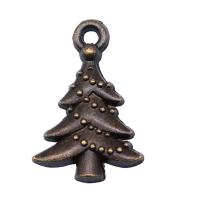 Zinc Alloy Pendants Christmas Tree antique bronze color plated vintage & Unisex nickel lead & cadmium free Sold By PC