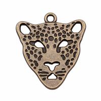 Zinc Alloy Animal Pendants Leopard antique bronze color plated vintage & Unisex nickel lead & cadmium free Sold By PC