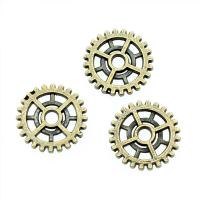 Tibetan Style Pendants, Gear Wheel, plated, vintage & Unisex, more colors for choice, nickel, lead & cadmium free, 14x14mm, Sold By PC