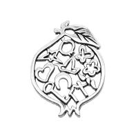 Tibetan Style Hollow Pendants, antique silver color plated, vintage & Unisex, nickel, lead & cadmium free, 32x42mm, Sold By PC