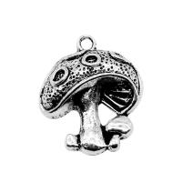 Tibetan Style Pendants, mushroom, plated, vintage & Unisex, more colors for choice, nickel, lead & cadmium free, 18x22mm, Sold By PC